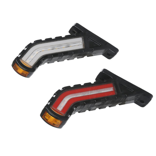 2 PCS MK-138 Truck LED Tail Light Running Water Tricolor Side Marker Light - Running Lights by buy2fix | Online Shopping UK | buy2fix
