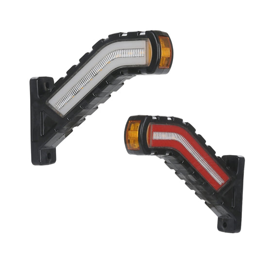 2 PCS MK-138 Truck LED Tail Light Running Water Tricolor Side Marker Light - Running Lights by buy2fix | Online Shopping UK | buy2fix