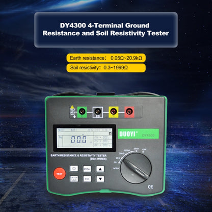 DUOYI DY4300 Higher Accuracy Digital Ground Resistance Tester by DUOYI