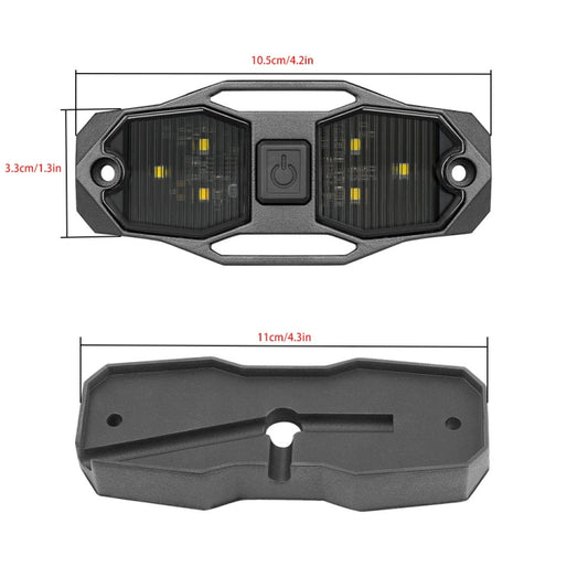For UTV ATV Polaris RZR Golf Cart Motorcycle LED Guard Bar Light - Headlights by buy2fix | Online Shopping UK | buy2fix