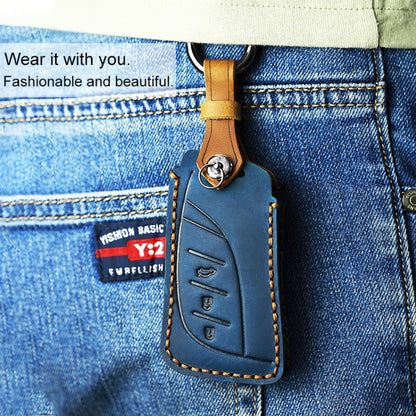 For Lexus New Style Car Cowhide Leather Key Protective Cover Key Case (Brown) - Car Key Cases by buy2fix | Online Shopping UK | buy2fix