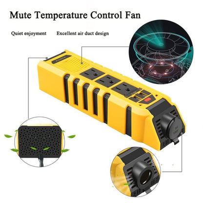 12V to 110V 150W Car Correction Sine Wave Inverter, US Plug by buy2fix
