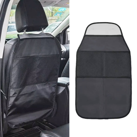 2pcs Car Rear Seat Protection Children Anti-kick Pad with Storage Bags Seat Back Anti-dirty Pad - Stowing Tidying by buy2fix | Online Shopping UK | buy2fix