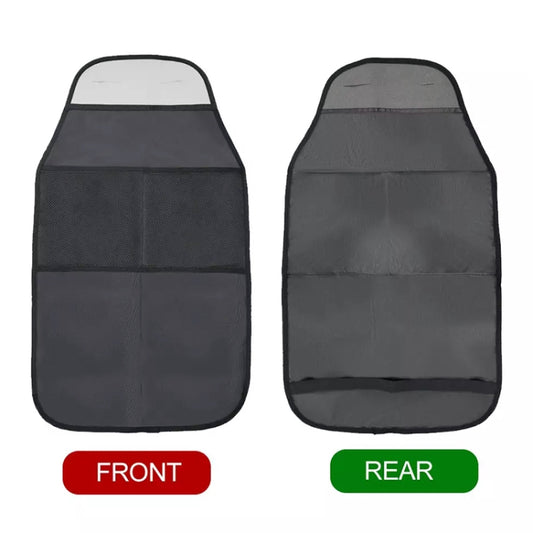 2pcs Car Rear Seat Protection Children Anti-kick Pad with Storage Bags Seat Back Anti-dirty Pad - Stowing Tidying by buy2fix | Online Shopping UK | buy2fix