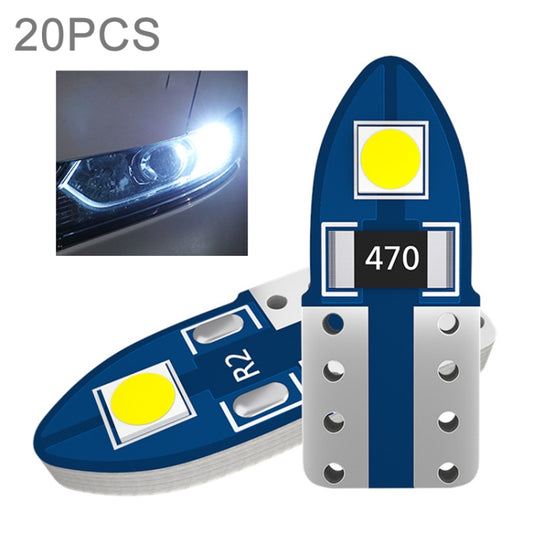 20pcs T10 3030-2SMD Car White Light LED Clearance Light Lamp - Clearance Lights by buy2fix | Online Shopping UK | buy2fix