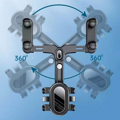 Snap-on Rearview Mirror Car Phone Holder In-Car Navigation Bracket - Universal Car Holders by buy2fix | Online Shopping UK | buy2fix