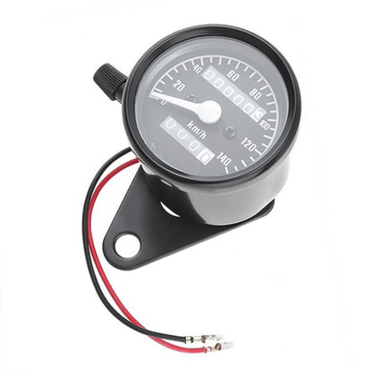 Motorcycle Retro Modified Odometer Speedometer Kilometer (Black) - Electrical Instruments by buy2fix | Online Shopping UK | buy2fix