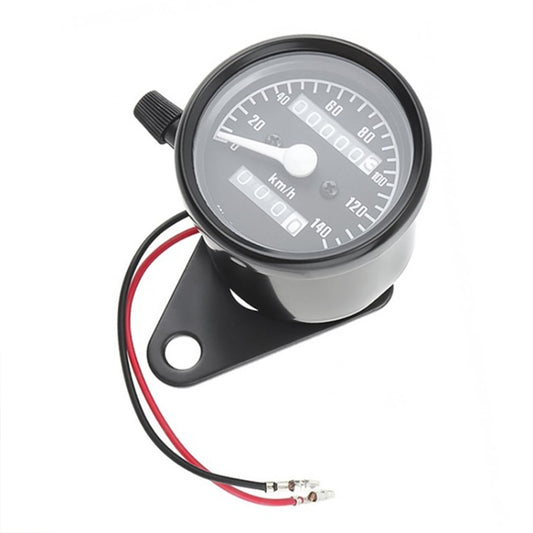 Motorcycle Retro Modified Odometer Speedometer Kilometer (Black) - Electrical Instruments by buy2fix | Online Shopping UK | buy2fix