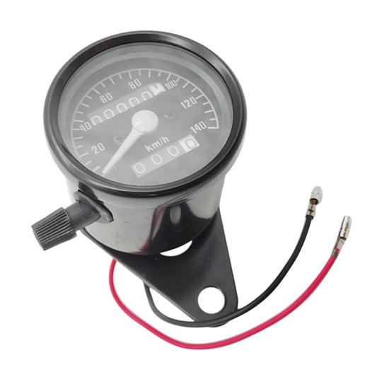 Motorcycle Retro Modified Odometer Speedometer Kilometer (Black) - Electrical Instruments by buy2fix | Online Shopping UK | buy2fix