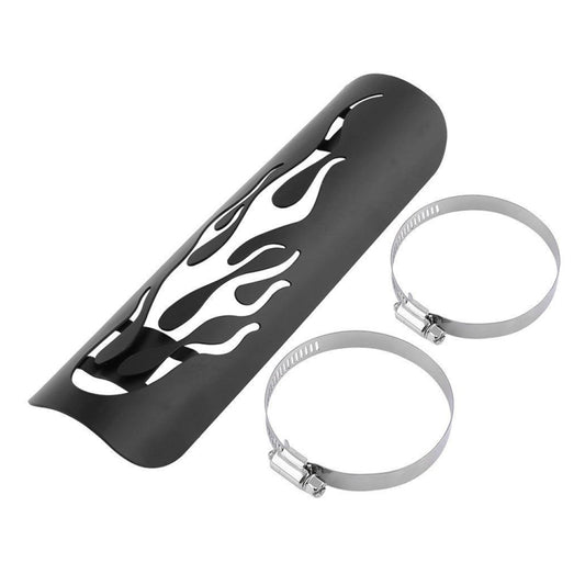Motorcycle Modification Accessories Universal Retro Exhaust Pipe Heat Shield (Black) - Others by buy2fix | Online Shopping UK | buy2fix