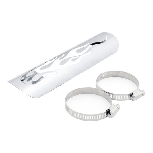 Motorcycle Modification Accessories Universal Retro Exhaust Pipe Heat Shield (Silver) - Others by buy2fix | Online Shopping UK | buy2fix