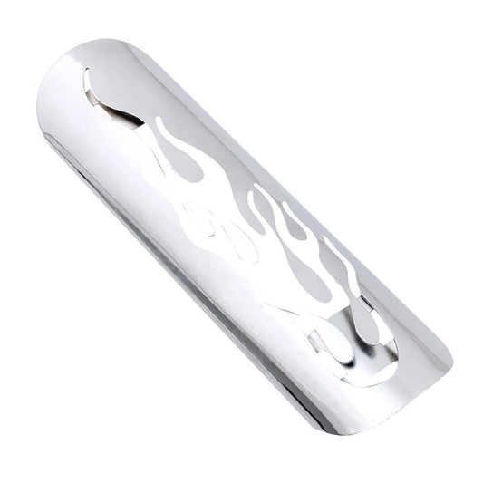 Motorcycle Modification Accessories Universal Retro Exhaust Pipe Heat Shield (Silver) - Others by buy2fix | Online Shopping UK | buy2fix