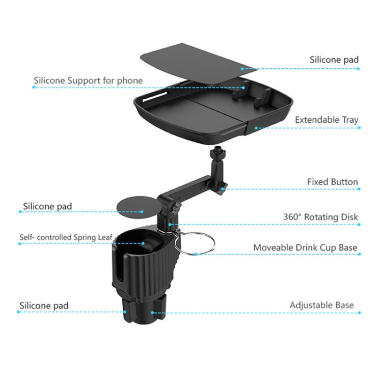 Car Beverage Table Food Rack Mobile Phone Holder - Universal Car Holders by buy2fix | Online Shopping UK | buy2fix