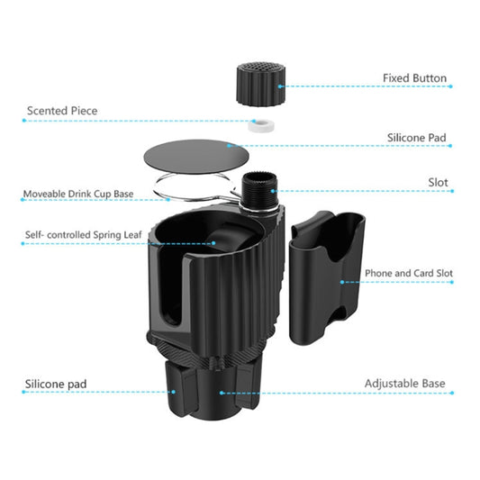 Car Beverage Rack Water Cup Mobile Phone Holder - Universal Car Holders by buy2fix | Online Shopping UK | buy2fix