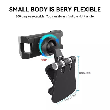 Multifunctional Car Sun Visor Rear Seat Mobile Phone Holder (Grey) - Universal Car Holders by buy2fix | Online Shopping UK | buy2fix
