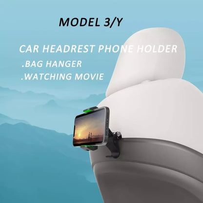 Multifunctional Car Sun Visor Rear Seat Mobile Phone Holder (Grey) - Universal Car Holders by buy2fix | Online Shopping UK | buy2fix