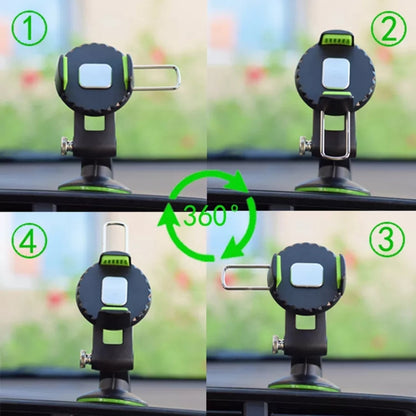 Multifunctional Car Center Console Dashboard Suction Cup Phone Holder (Green) - Universal Car Holders by buy2fix | Online Shopping UK | buy2fix