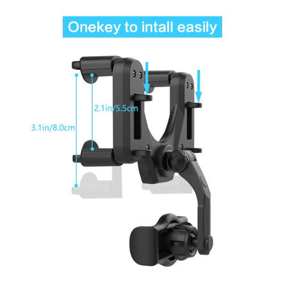 Car Rear Mirror Navigation Phone Holder (Green) - Universal Car Holders by buy2fix | Online Shopping UK | buy2fix