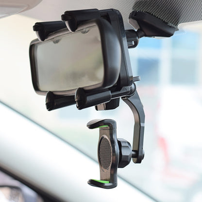 Car Rear Mirror Navigation Phone Holder (Green) - Universal Car Holders by buy2fix | Online Shopping UK | buy2fix