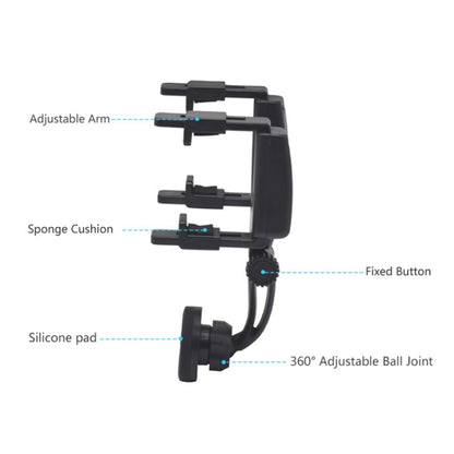 Silicone Magnet Car Rear Mirror Navigation Phone Holder - Universal Car Holders by buy2fix | Online Shopping UK | buy2fix