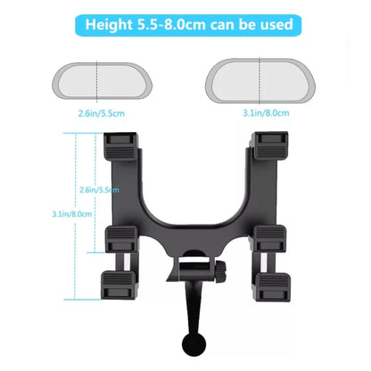 Silicone Magnet Car Rear Mirror Navigation Phone Holder - Universal Car Holders by buy2fix | Online Shopping UK | buy2fix