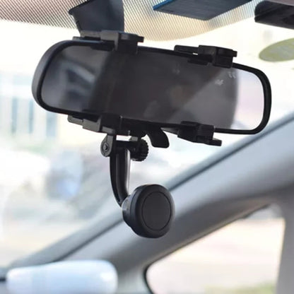 Silicone Magnet Car Rear Mirror Navigation Phone Holder - Universal Car Holders by buy2fix | Online Shopping UK | buy2fix