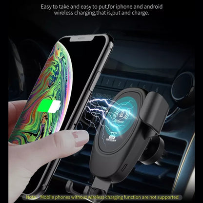 Car Wireless Charger Multifunctional Mobile Phone Wireless Charger Stand (Black) - Wireless Charger Holders by buy2fix | Online Shopping UK | buy2fix