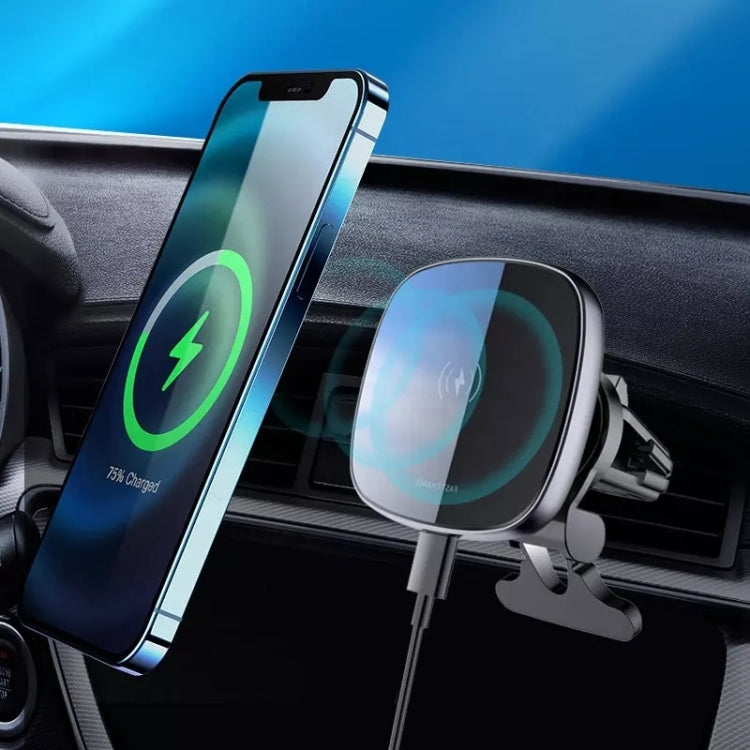 15W Car Magnetic Wireless Charger Mobile Phone Wireless Charger Stand - Wireless Charger Holders by buy2fix | Online Shopping UK | buy2fix