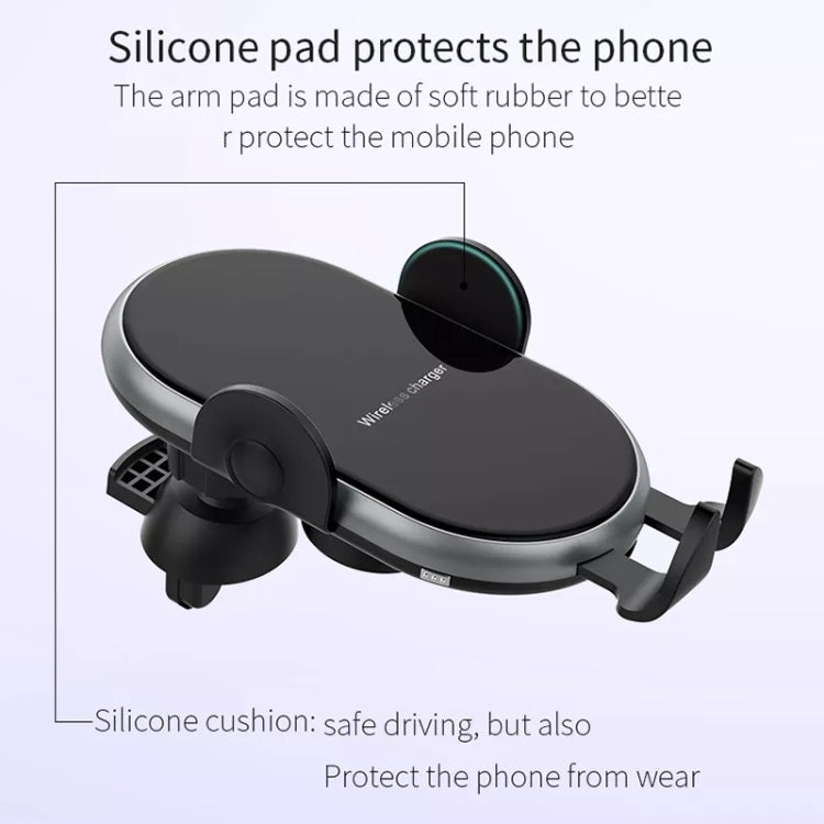 Car Smart Wireless Charger Phone Holder - Wireless Charger Holders by buy2fix | Online Shopping UK | buy2fix