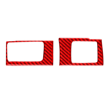2 PCS Set for Honda CRV 2007-2011 Carbon Fiber Car Central Control Card Box Panel Decorative Sticker, Left Drive (Red) - Car Interior Mouldings by buy2fix | Online Shopping UK | buy2fix