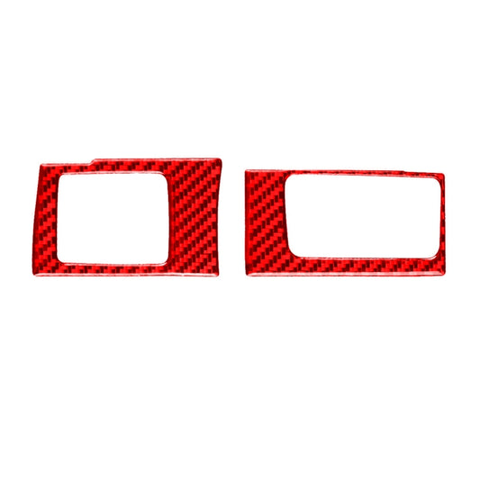 2 PCS Set for Honda CRV 2007-2011 Carbon Fiber Car Central Control Card Box Panel Decorative Sticker, Right Drive (Red) - Car Interior Mouldings by buy2fix | Online Shopping UK | buy2fix