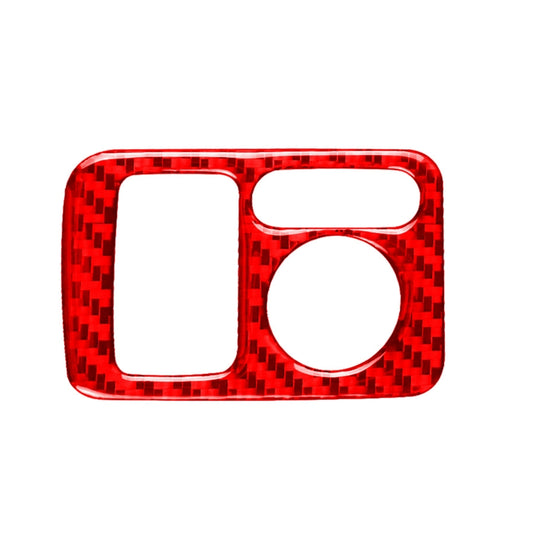 For Honda CRV 2007-2011 Car Carbon Fiber Rear Mirror Adjustment Switch Frame Decorative Sticker, Left Drive (Red) - Car Interior Mouldings by buy2fix | Online Shopping UK | buy2fix