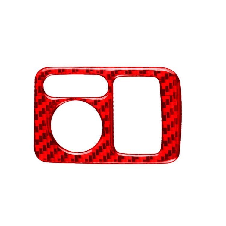 For Honda CRV 2007-2011 Car Carbon Fiber Rear Mirror Adjustment Switch Frame Decorative Sticker, Right Drive (Red) - Car Interior Mouldings by buy2fix | Online Shopping UK | buy2fix