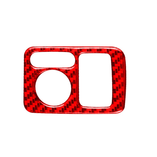 For Honda CRV 2007-2011 Car Carbon Fiber Rear Mirror Adjustment Switch Frame Decorative Sticker, Right Drive (Red) - Car Interior Mouldings by buy2fix | Online Shopping UK | buy2fix