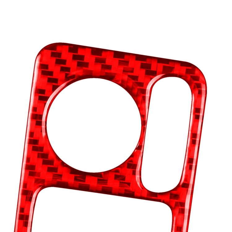 For Honda CRV 2007-2011 Car Carbon Fiber Rear Mirror Adjustment Switch Frame Decorative Sticker, Right Drive (Red) - Car Interior Mouldings by buy2fix | Online Shopping UK | buy2fix