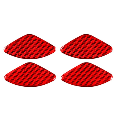 4 PCS Set for Honda CRV 2007-2011 Carbon Fiber Car Inner Door Bowl Patch Decorative Sticker,Left and Right Drive Universal(Red) - Car Interior Mouldings by buy2fix | Online Shopping UK | buy2fix