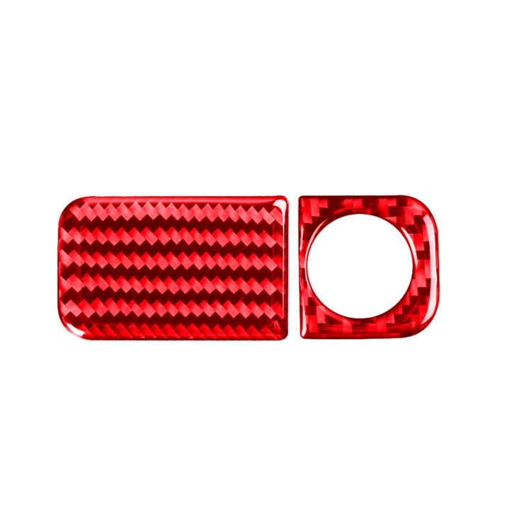 2 PCS Set for Honda CRV 2007-2011 Carbon Fiber Car Glove Box Opening Frame Decorative Sticker, Right Drive (Red) - Car Interior Mouldings by buy2fix | Online Shopping UK | buy2fix