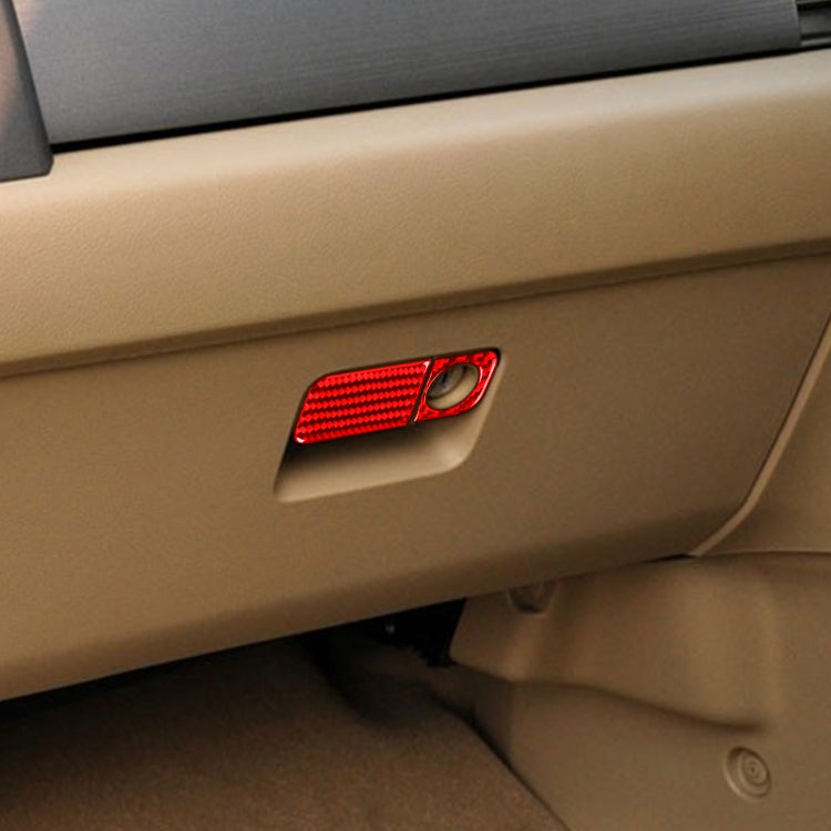 2 PCS Set for Honda CRV 2007-2011 Carbon Fiber Car Glove Box Opening Frame Decorative Sticker, Right Drive (Red) - Car Interior Mouldings by buy2fix | Online Shopping UK | buy2fix