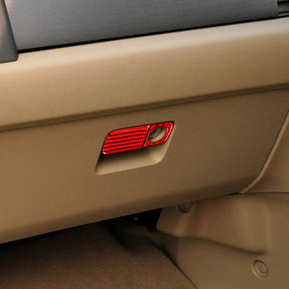 2 PCS Set for Honda CRV 2007-2011 Carbon Fiber Car Glove Box Opening Frame Decorative Sticker, Right Drive (Red) - Car Interior Mouldings by buy2fix | Online Shopping UK | buy2fix