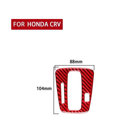 For Honda CRV 2007-2011 Carbon Fiber Car Gear Indicator Frame Decorative Sticker,Left Drive (Red) - Car Interior Mouldings by buy2fix | Online Shopping UK | buy2fix