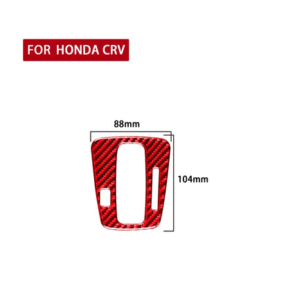 For Honda CRV 2007-2011 Carbon Fiber Car Gear Indicator Frame Decorative Sticker,Right Drive (Red) - Car Interior Mouldings by buy2fix | Online Shopping UK | buy2fix