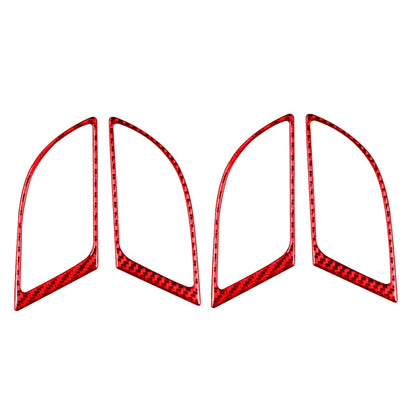 4 PCS Set for Honda CRV 2007-2011 Carbon Fiber Car Inner Handle Frame Decorative Sticker,Left and Right Drive Universal (Red) - Car Interior Mouldings by buy2fix | Online Shopping UK | buy2fix