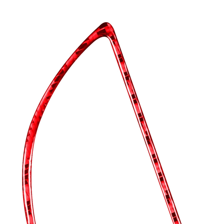 4 PCS Set for Honda CRV 2007-2011 Carbon Fiber Car Inner Handle Frame Decorative Sticker,Left and Right Drive Universal (Red) - Car Interior Mouldings by buy2fix | Online Shopping UK | buy2fix
