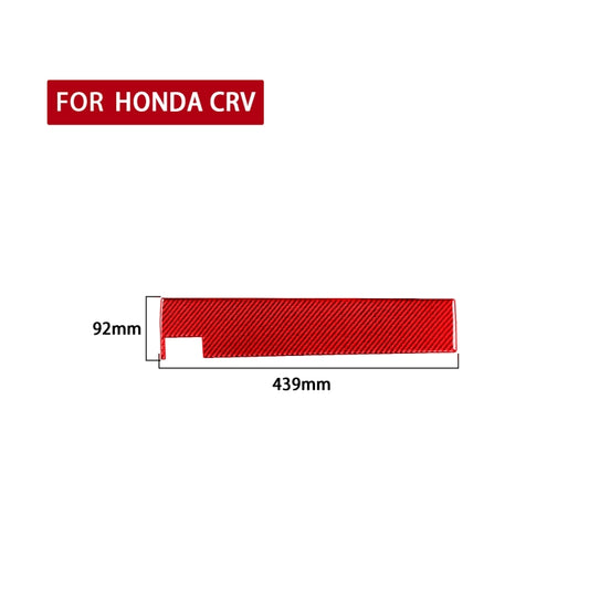 For Honda CRV 2007-2011 Carbon Fiber Car Co-pilot Glove Box Panel Decorative Sticker,Left Drive (Red) - Car Interior Mouldings by buy2fix | Online Shopping UK | buy2fix