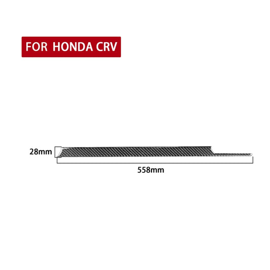 For Honda CRV 2007-2011 Carbon Fiber Car Co-pilot Center Control Trim Decorative Sticker,Left Drive (Red) - Car Interior Mouldings by buy2fix | Online Shopping UK | buy2fix