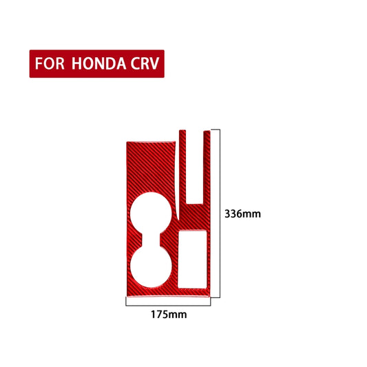For Honda CRV 2007-2011 Carbon Fiber Car Water Cup Holder Panel Decorative Sticker, Right Drive (Red) - Car Interior Mouldings by buy2fix | Online Shopping UK | buy2fix