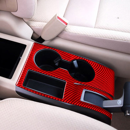For Honda CRV 2007-2011 Carbon Fiber Car Water Cup Holder Panel Decorative Sticker, Right Drive (Red) - Car Interior Mouldings by buy2fix | Online Shopping UK | buy2fix
