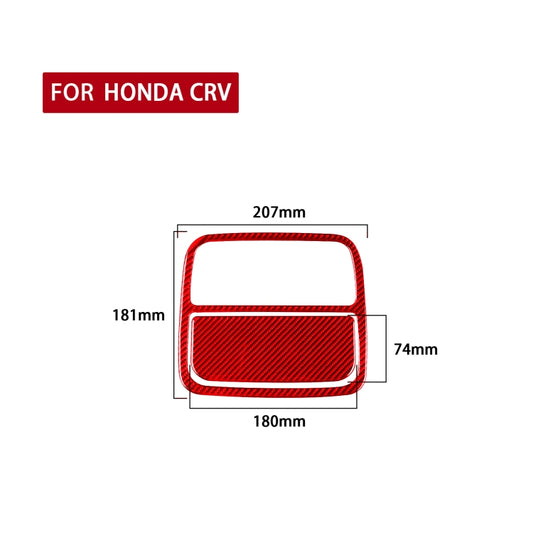 2 PCS Set  for Honda CRV 2007-2011 Carbon Fiber Car Front Reading Light Panel Decorative Sticker,Left and Right Drive Universal (Red) - Car Interior Mouldings by buy2fix | Online Shopping UK | buy2fix