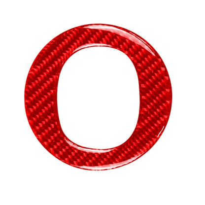 Car Carbon Fiber Steering Wheel Decorative Sticker for Mazda CX-5 2017-2018, Left and Right Drive (Red) - Car Interior Mouldings by buy2fix | Online Shopping UK | buy2fix