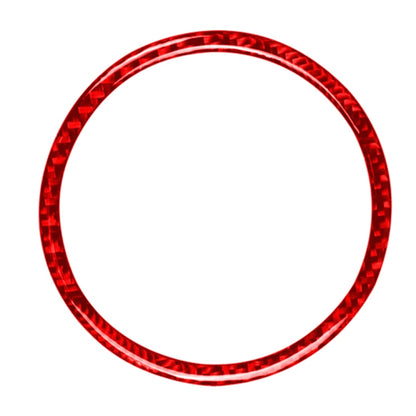 Car Carbon Fiber Steering Wheel Decorative Sticker for Mazda 3 Axela 2017-2018, Left and Right Drive (Red) - Car Interior Mouldings by buy2fix | Online Shopping UK | buy2fix